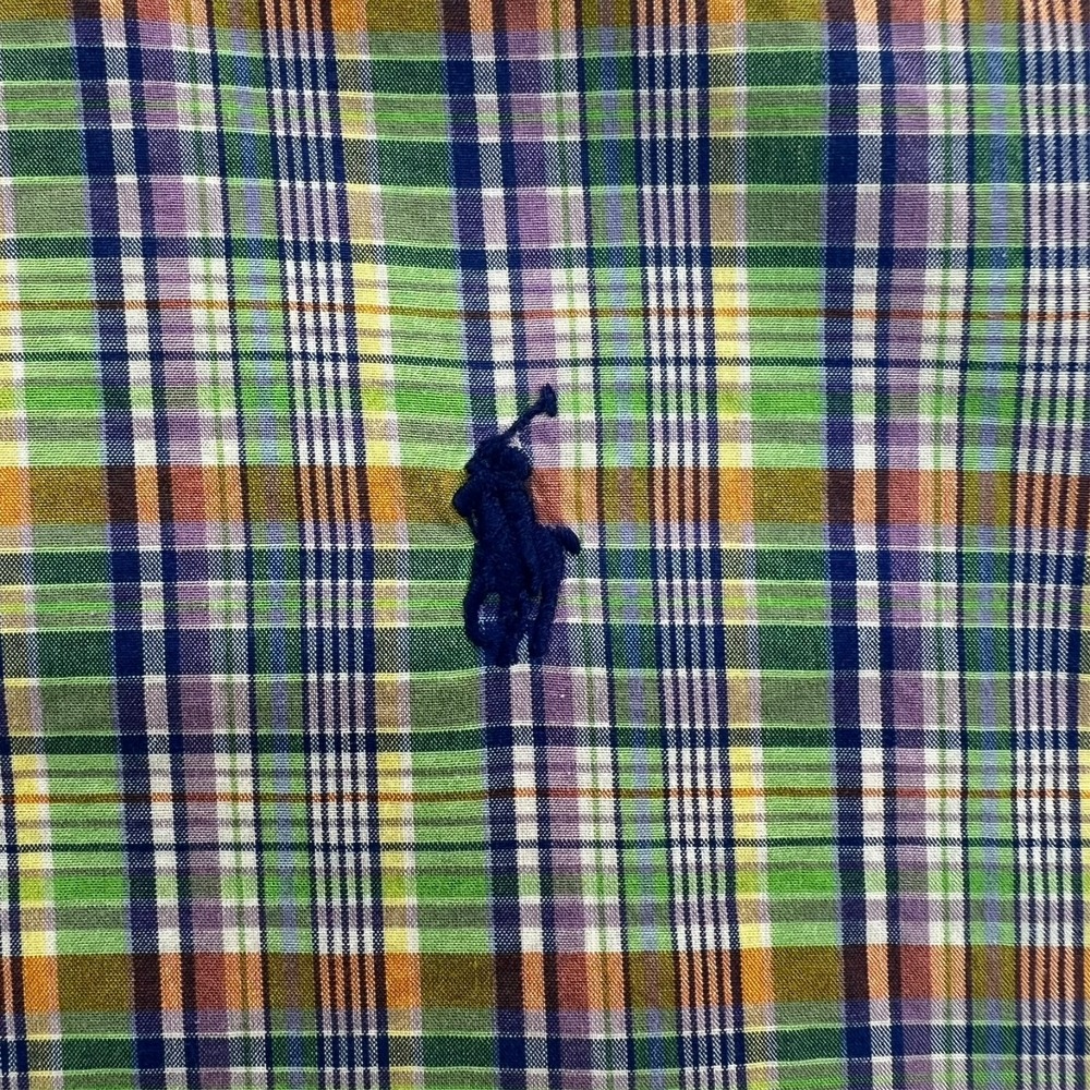 Polo Ralph Lauren Shirt Men XXL Classic Fit Plaid Button Down Multi Color Cotton - Picture 14 of 15